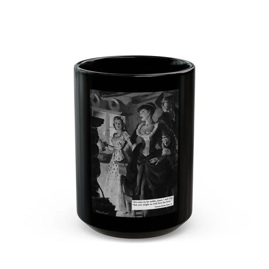 Gunman Brand, Zane Grey's Western, October 1951 - Black Coffee Mug-15oz-Go Mug Yourself