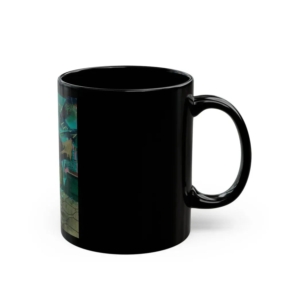 Gunman Shot by Police on City Street - Black Coffee Mug - Go Mug Yourself