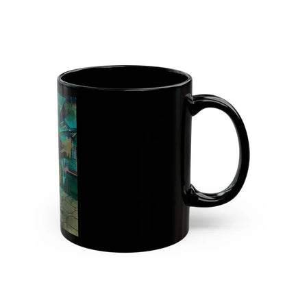 Gunman Shot by Police on City Street - Black Coffee Mug - Go Mug Yourself
