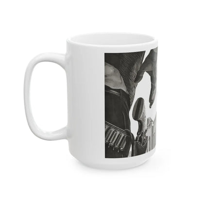 Gunmen Die Sudden, Adventure, May 1957 - White Coffee Mug-Go Mug Yourself