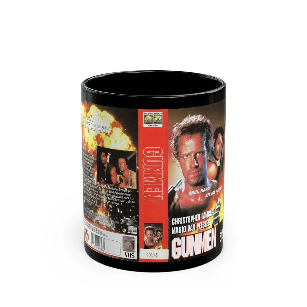 GUNMEN (VHS COVER) - Black Coffee Mug 11oz - Go Mug Yourself