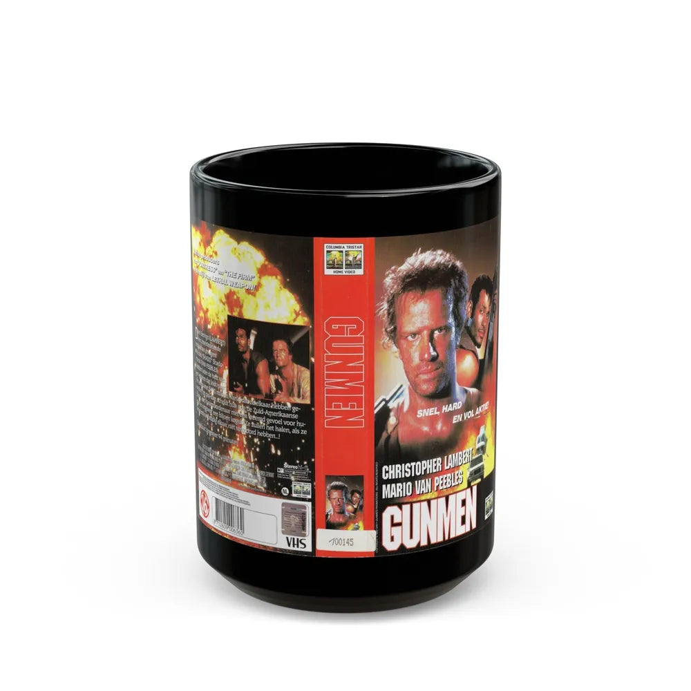 GUNMEN (VHS COVER) - Black Coffee Mug-15oz-Go Mug Yourself