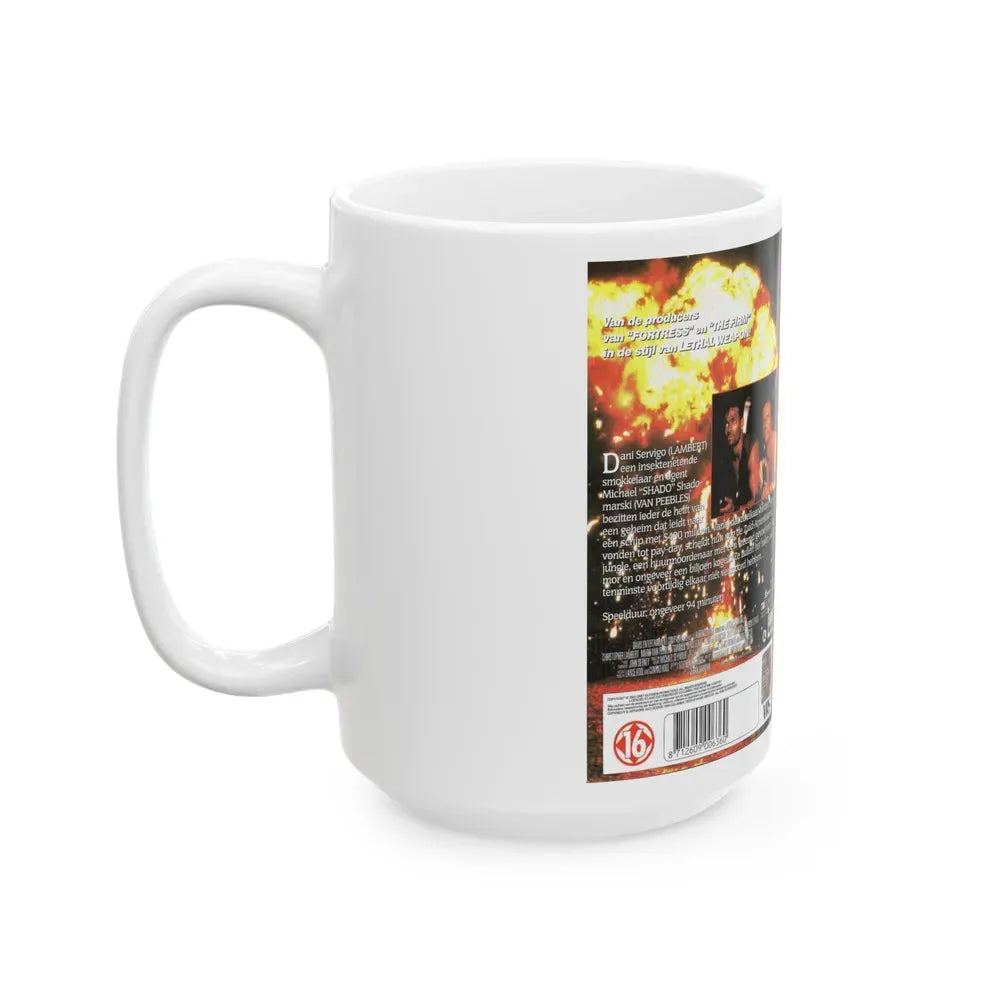 GUNMEN (VHS COVER) - White Coffee Mug - Go Mug Yourself