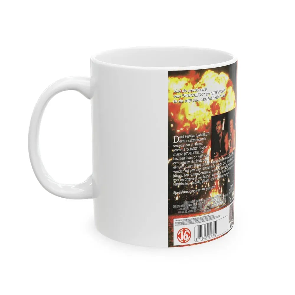 GUNMEN (VHS COVER) - White Coffee Mug - Go Mug Yourself