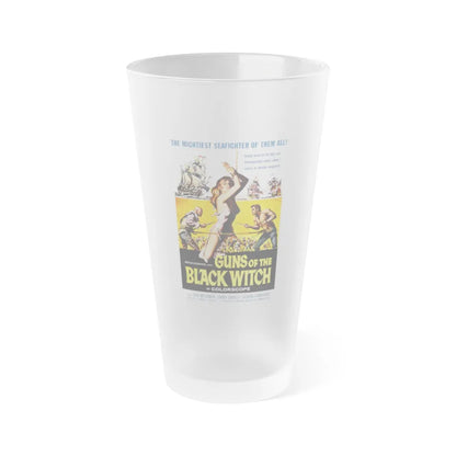 GUNS OF THE BLACK WITCH 1961 Movie Poster - Frosted Pint Glass 16oz-16oz-Frosted-Go Mug Yourself