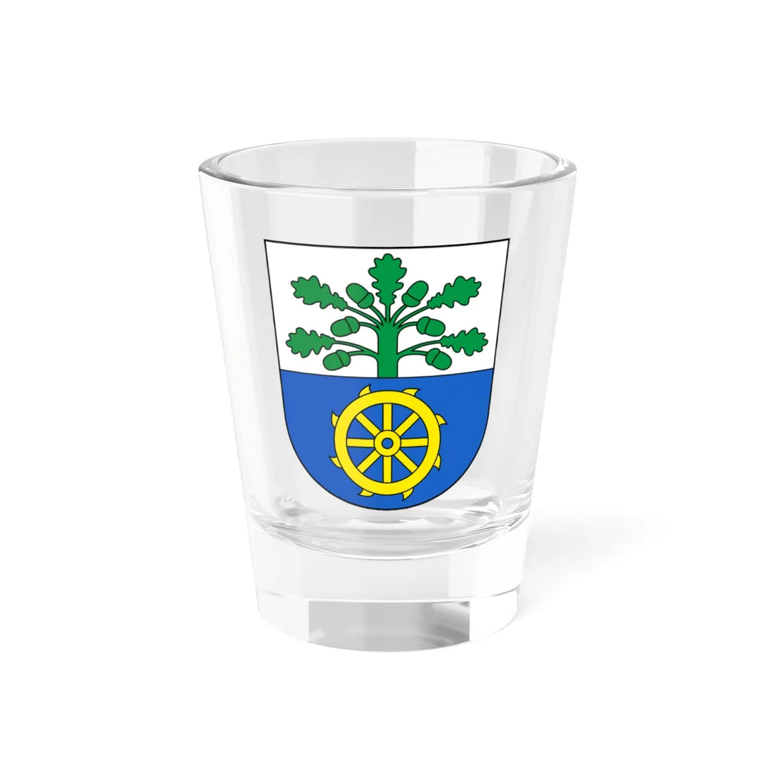 Gunzgen-blazon (Switzerland) (Coat of Arms) Shot Glass 1.5oz 1.5oz - Go Mug Yourself
