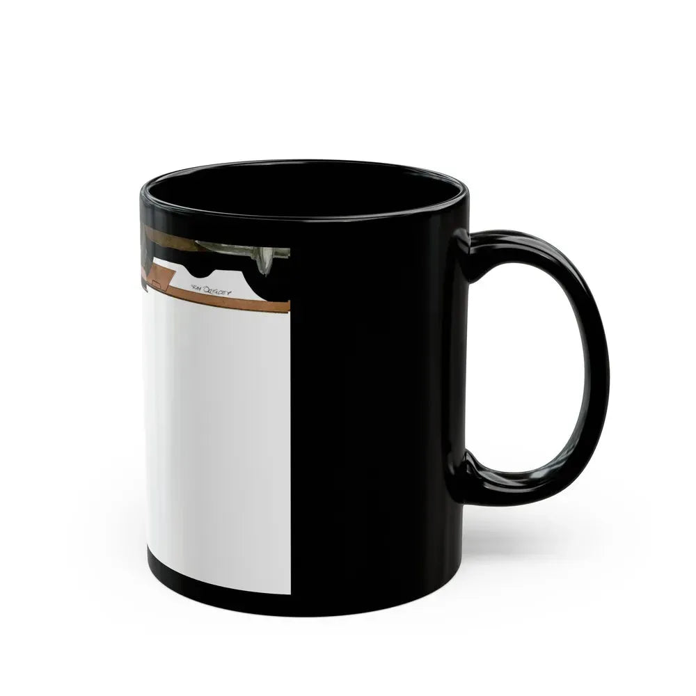 Gus and the Bewitched Brakes, Popular Science, May 1950 - Black Coffee Mug - Go Mug Yourself