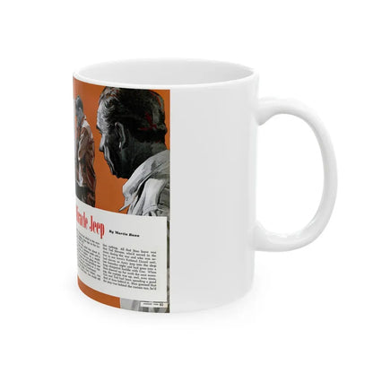 Gus and the Miracle Jeep, Popular Science, August 1950 - White Coffee Mug - Go Mug Yourself