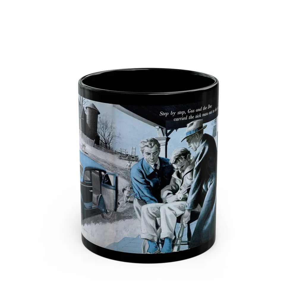 Gus Answers an Ambulance Call, Popular Science, December 1953 - Black Coffee Mug-11oz-Go Mug Yourself