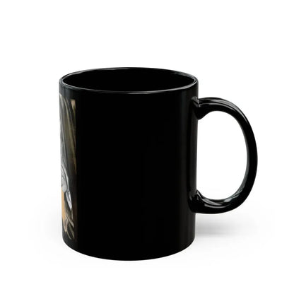 Gus Closes a Sticky Case, Popular Science, 1954 - Black Coffee Mug - Go Mug Yourself