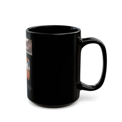 Gus Finds a Golden Thread, Popular Science, 1953 - Black Coffee Mug-Go Mug Yourself