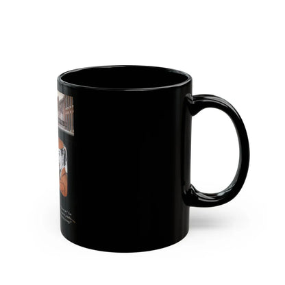 Gus Finds a Golden Thread, Popular Science, 1953 - Black Coffee Mug-Go Mug Yourself