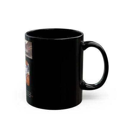 Gus Finds a Golden Thread, Popular Science, 1953 - Black Coffee Mug - Go Mug Yourself