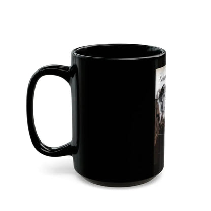 Gus Finds a Golden Thread, Popular Science, 1953 - Black Coffee Mug - Go Mug Yourself