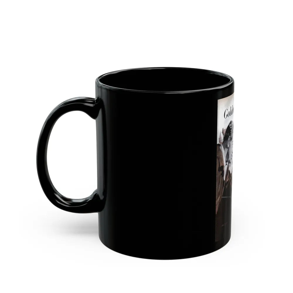 Gus Finds a Golden Thread, Popular Science, 1953 - Black Coffee Mug-Go Mug Yourself