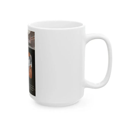 Gus Finds a Golden Thread, Popular Science, 1953 - White Coffee Mug - Go Mug Yourself