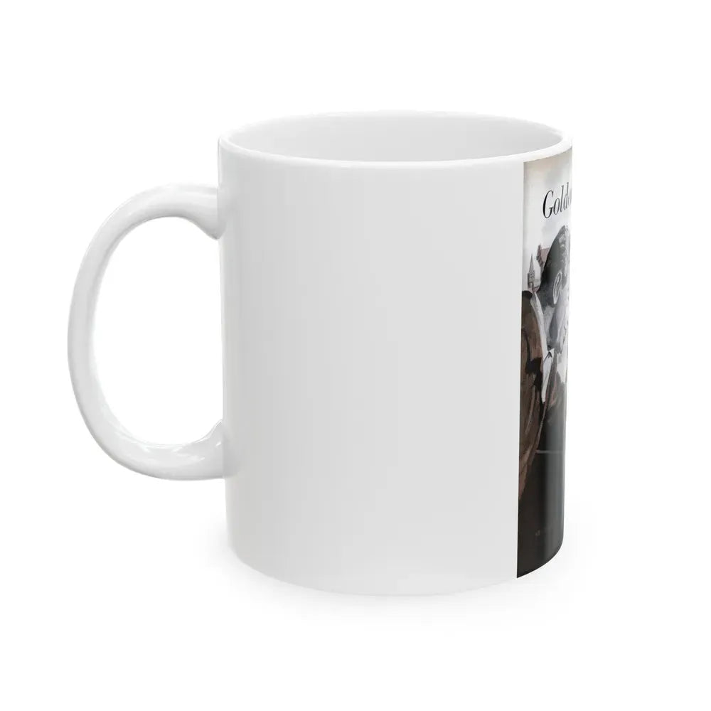 Gus Finds a Golden Thread, Popular Science, 1953 - White Coffee Mug - Go Mug Yourself