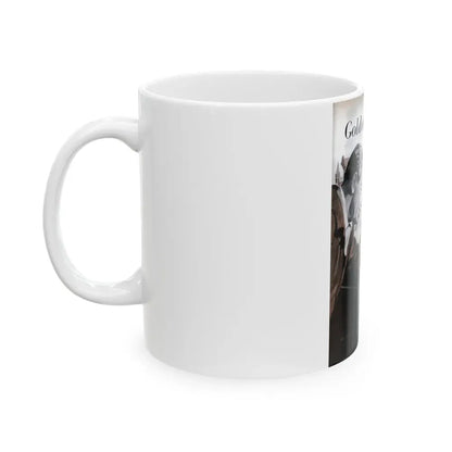 Gus Finds a Golden Thread, Popular Science, 1953 - White Coffee Mug - Go Mug Yourself