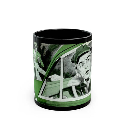 Gus Gets the Pitch, Popular Science, October 1952 - Black Coffee Mug 11oz - Go Mug Yourself