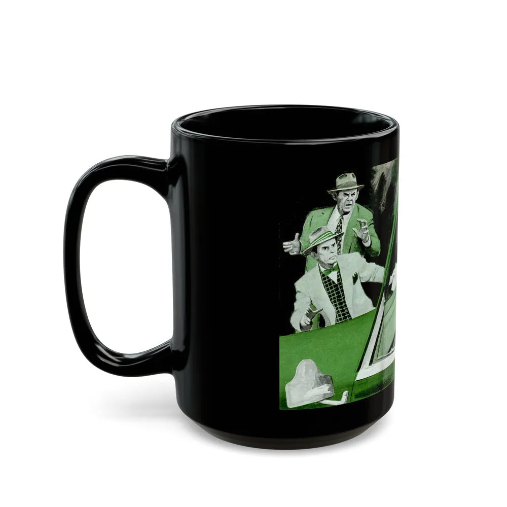 Gus Gets the Pitch, Popular Science, October 1952 - Black Coffee Mug-Go Mug Yourself