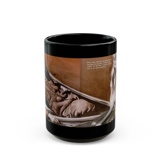 Gus Parlays a Pair of Hunches, Popular Science, February 1951 - Black Coffee Mug-15oz-Go Mug Yourself