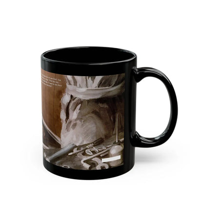 Gus Parlays a Pair of Hunches, Popular Science, February 1951 - Black Coffee Mug-Go Mug Yourself