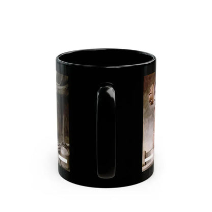 Gus Parlays a Pair of Hunches, Popular Science, February 1951 - Black Coffee Mug - Go Mug Yourself