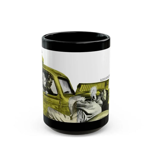 Gus Peps Up a Tired Truck, Popular Science, 1953 - Black Coffee Mug 15oz - Go Mug Yourself