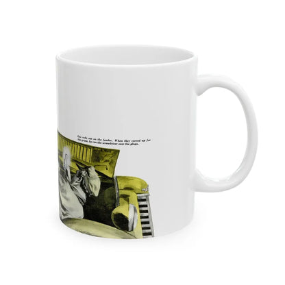 Gus Peps Up a Tired Truck, Popular Science, 1953 - White Coffee Mug-Go Mug Yourself