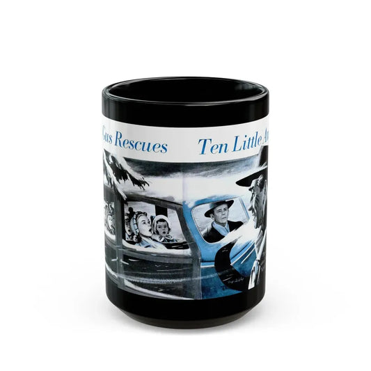 Gus Rescues Ten Little Angels, Popular Science, December 1952 - Black Coffee Mug 15oz - Go Mug Yourself