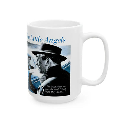 Gus Rescues Ten Little Angels, Popular Science, December 1952 - White Coffee Mug - Go Mug Yourself
