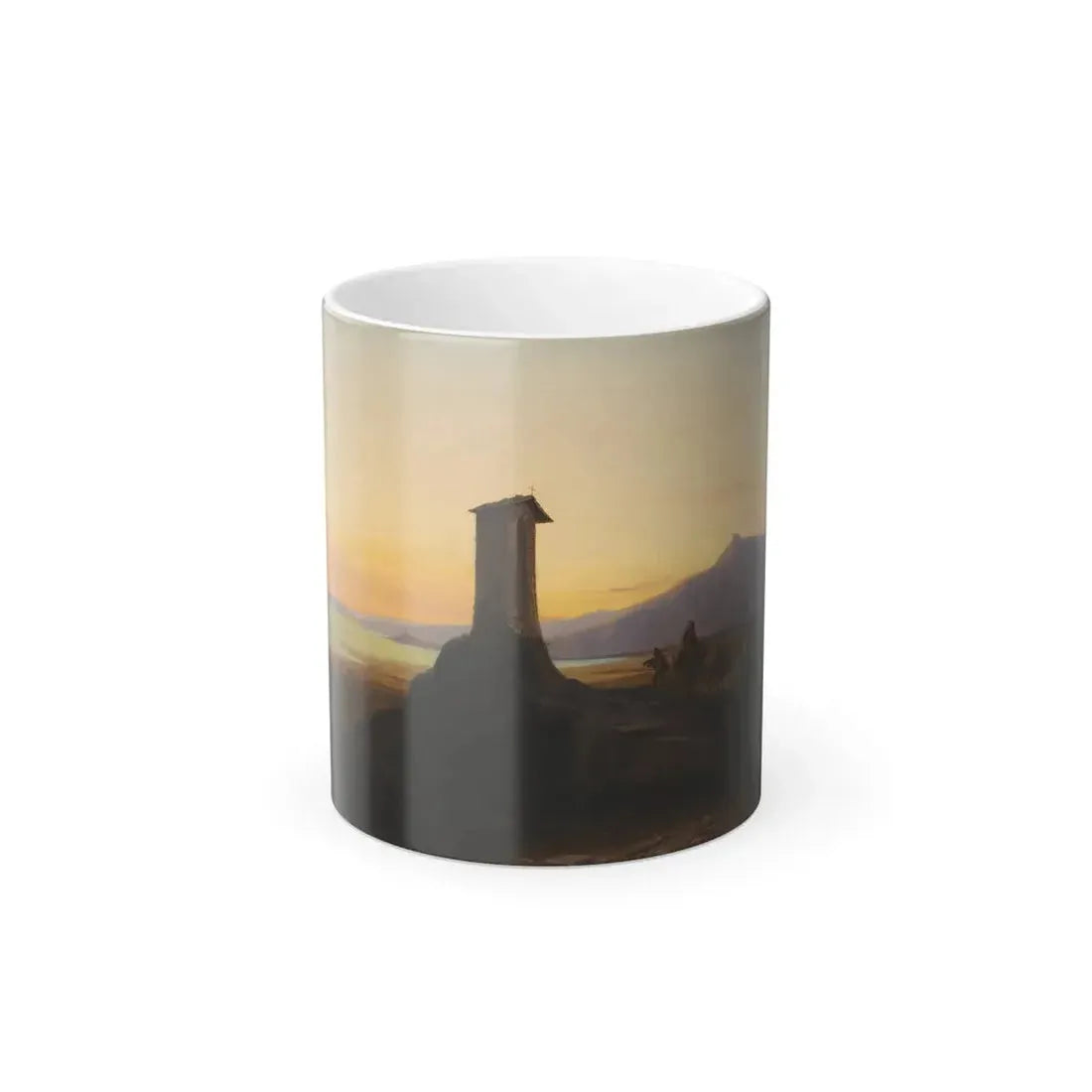 Gustav von Haugk (1804-1861) Sunrise east of Palermo - oil on canvas 1837 - Color Changing Mug 11oz 11oz - Go Mug Yourself
