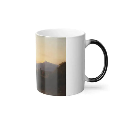 Gustav von Haugk (1804-1861) Sunrise east of Palermo - oil on canvas 1837 - Color Changing Mug 11oz - Go Mug Yourself
