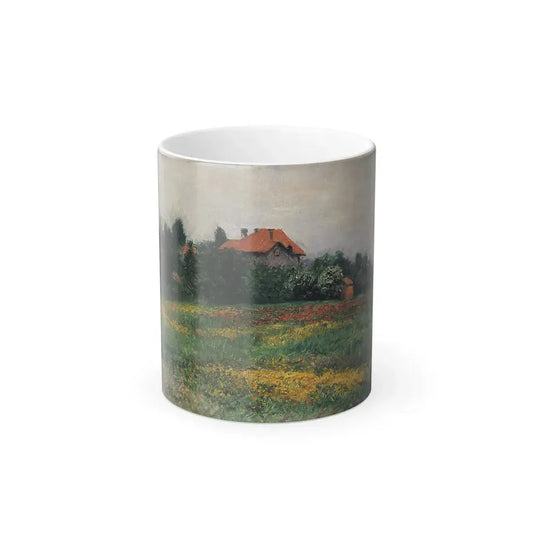 Gustave Caillebotte (1848-1894) Norman Landscape - Oil on canvas 1884 - Color Changing Mug 11oz 11oz - Go Mug Yourself