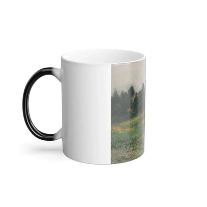 Gustave Caillebotte (1848-1894) Norman Landscape - Oil on canvas 1884 - Color Changing Mug 11oz - Go Mug Yourself