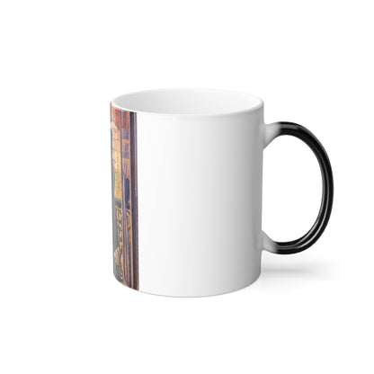 Gustave Caillebotte (1848-1894) The Man on the Balcony - Oil on canvas 1880 - Color Changing Mug 11oz-Go Mug Yourself