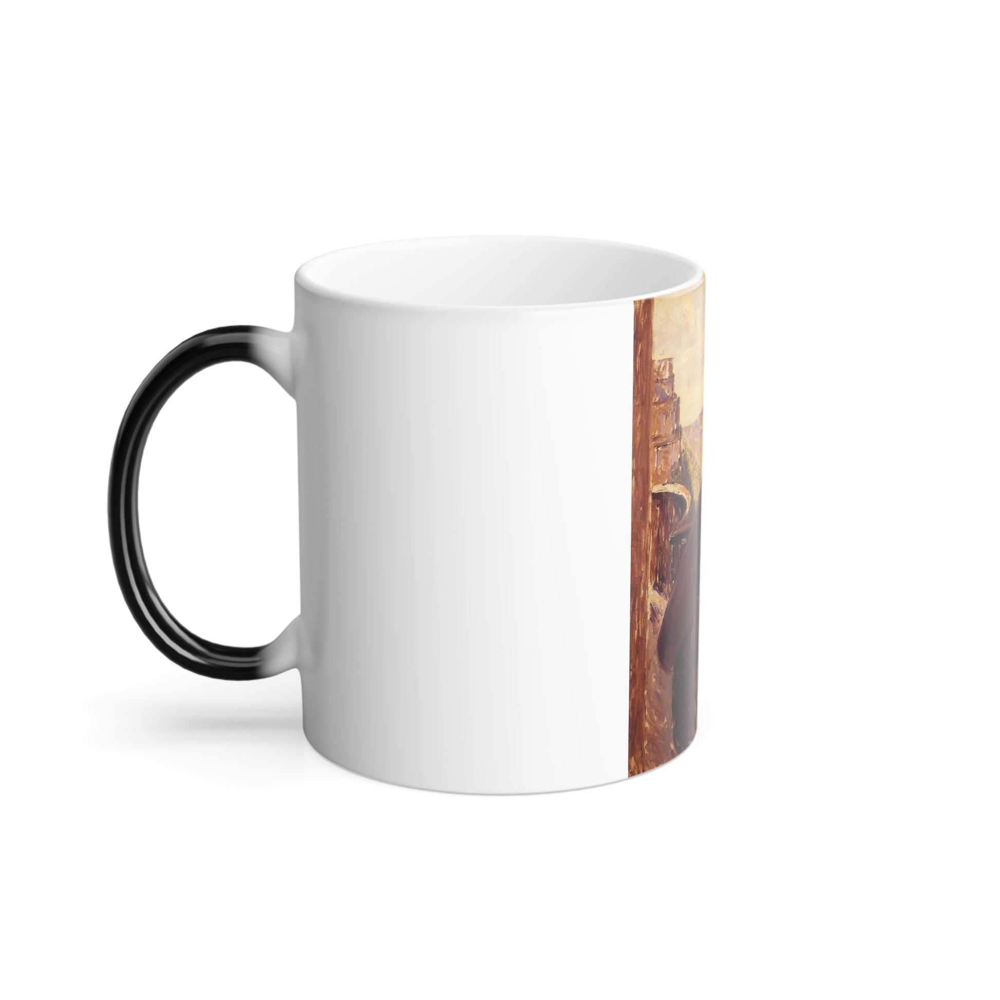 Gustave Caillebotte (1848-1894) The Man on the Balcony - Oil on canvas c1880 - Color Changing Mug 11oz-Go Mug Yourself