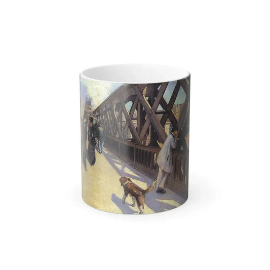 Gustave Caillebotte (1848-1894) The Pont du Europe - 1876 - Color Changing Mug 11oz 11oz - Go Mug Yourself
