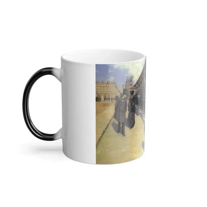 Gustave Caillebotte (1848-1894) The Pont du Europe - 1876 - Color Changing Mug 11oz - Go Mug Yourself