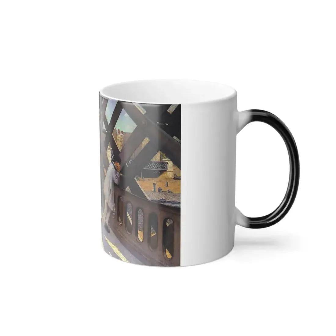 Gustave Caillebotte (1848-1894) The Pont du Europe - 1876 - Color Changing Mug 11oz - Go Mug Yourself