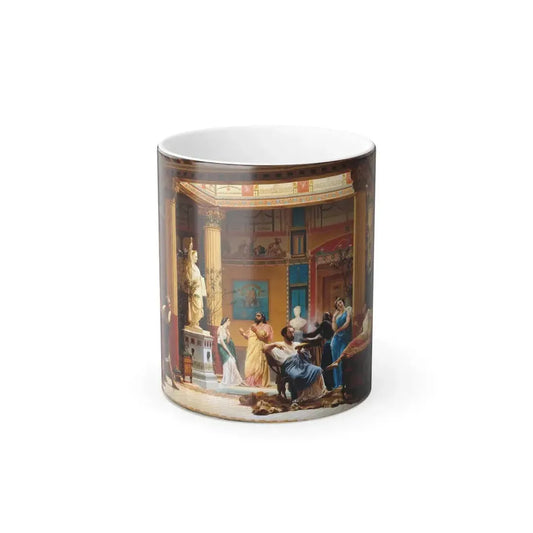 Gustave Clarence Rodolphe Boulanger (1824-1888) Rehearsal of the Flute Player and the Wife of Diomedes --0 - Color Changing Mug 11oz 11oz - Go Mug Yourself