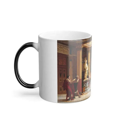 Gustave Clarence Rodolphe Boulanger (1824-1888) Rehearsal of the Flute Player and the Wife of Diomedes --0 - Color Changing Mug 11oz - Go Mug Yourself