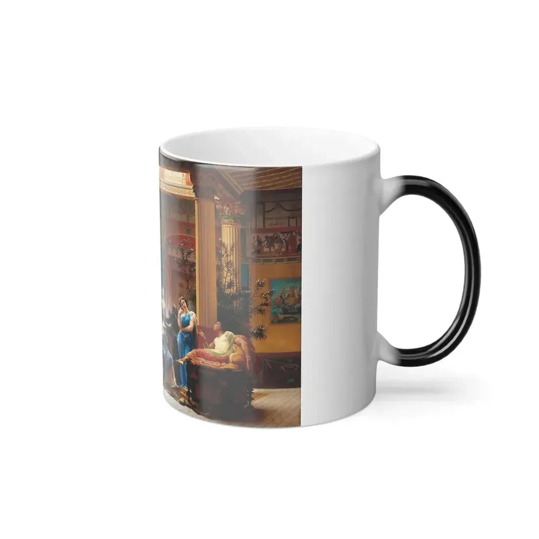 Gustave Clarence Rodolphe Boulanger (1824-1888) Rehearsal of the Flute Player and the Wife of Diomedes --0 - Color Changing Mug 11oz - Go Mug Yourself