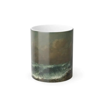 Gustave Courbet (1819-1877) La Vague - oil on canvas laid down on panel - Color Changing Mug 11oz 11oz - Go Mug Yourself