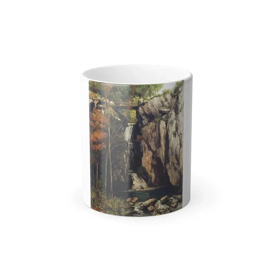 Gustave Courbet (1819-1877 ) The Chasm at Conches - 1864 - Color Changing Mug 11oz 11oz - Go Mug Yourself