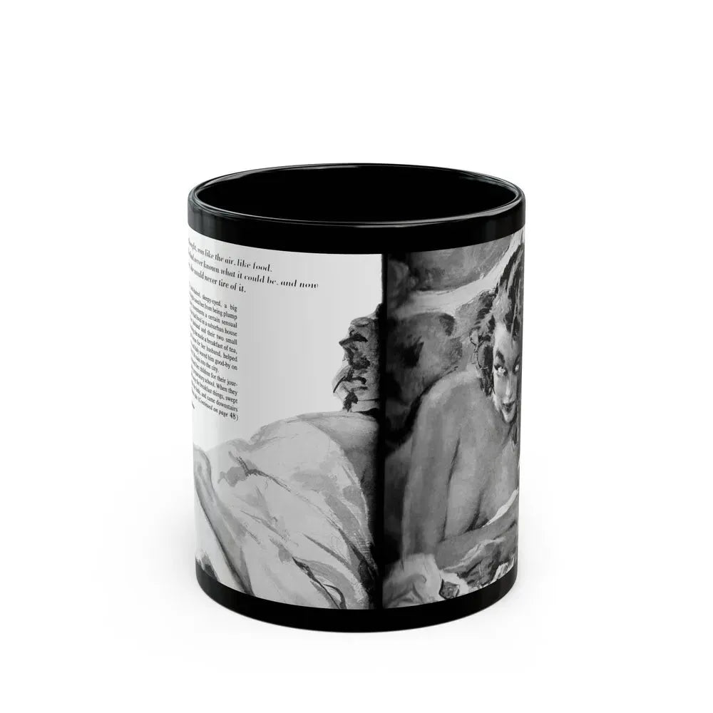 Guy magazine Illustration, December 1963 - Black Coffee Mug 11oz - Go Mug Yourself