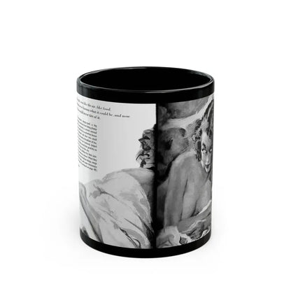 Guy magazine Illustration, December 1963 - Black Coffee Mug 11oz - Go Mug Yourself
