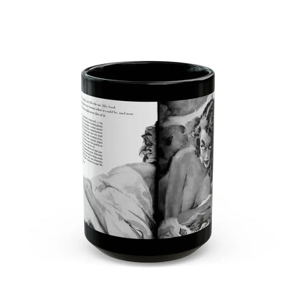 Guy magazine Illustration, December 1963 - Black Coffee Mug 15oz - Go Mug Yourself