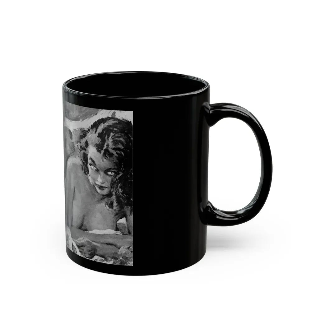 Guy magazine Illustration, December 1963 - Black Coffee Mug - Go Mug Yourself