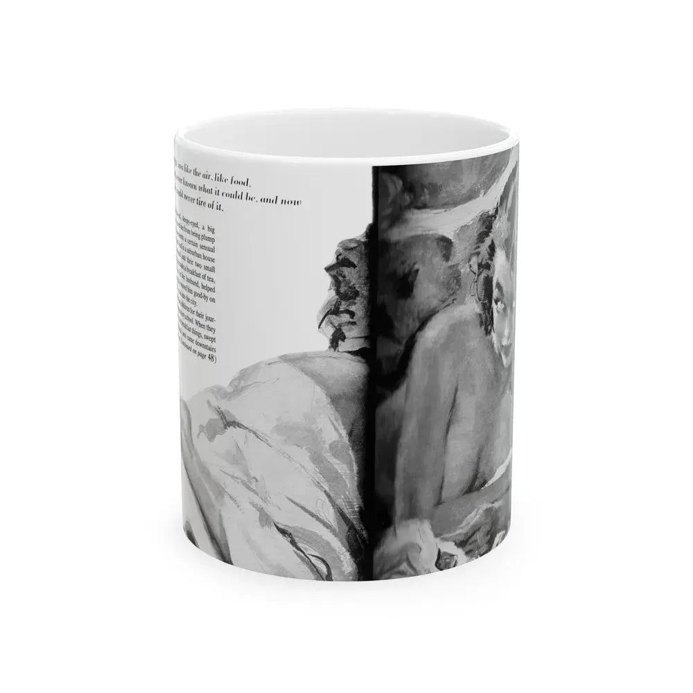 Guy magazine Illustration, December 1963 - White Coffee Mug 11oz - Go Mug Yourself